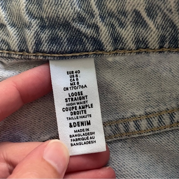 High Rise Mom Jeans Light Wash Women’s Size 8 High Rise 11” - Picture 10 of 14